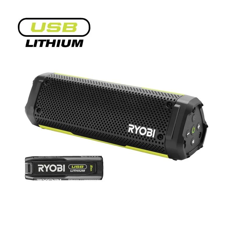 Ryobi 4v Usb Lithiumâ Bluetoothâ Højttaler 1x Ah Rs4-120g
