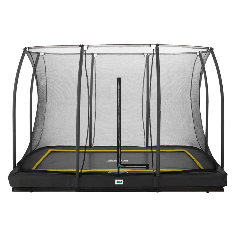 Salta Comfort Edition Ground Trampolin Inkl  Sikkerhedsnet   305   214 Cm   Sort