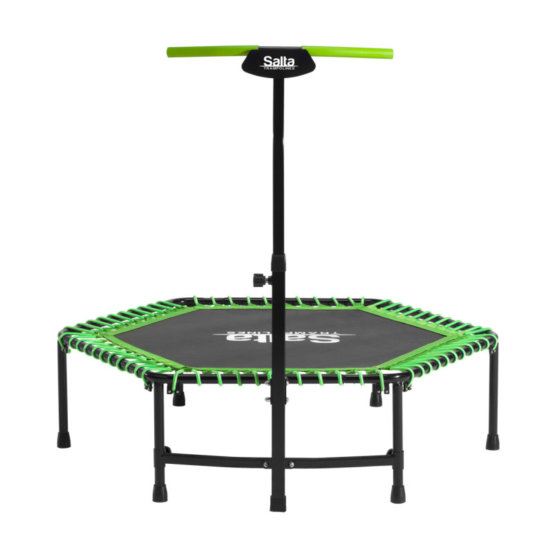 Salta Fitness Trampolin Med Håndtag ø128 Cm   Grøn