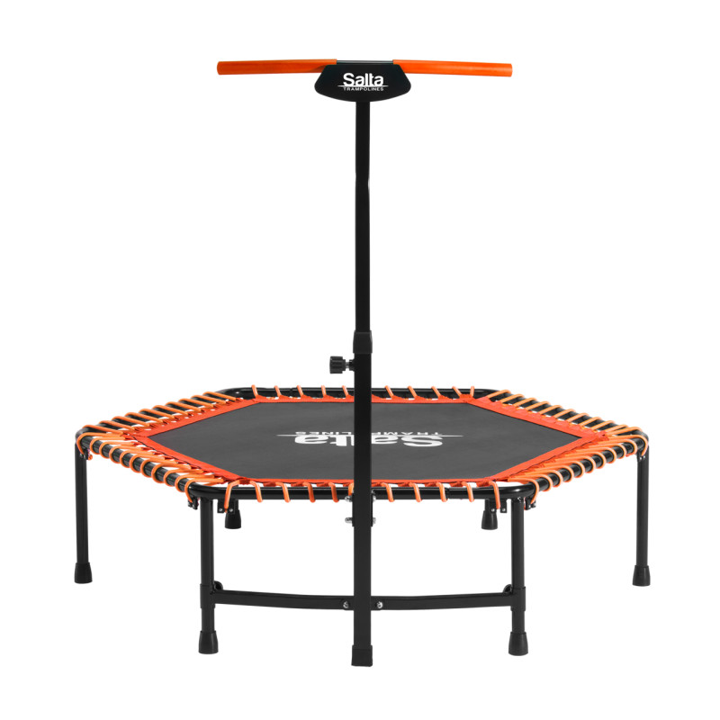 Salta Fitness Trampolin Med Håndtag ø128 Cm Orange