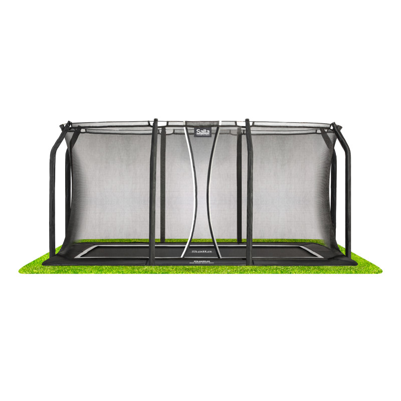 Salta Royal Baseground Trampolin Inkl  Sikkerhedsnet   305   214 Cm   Sort