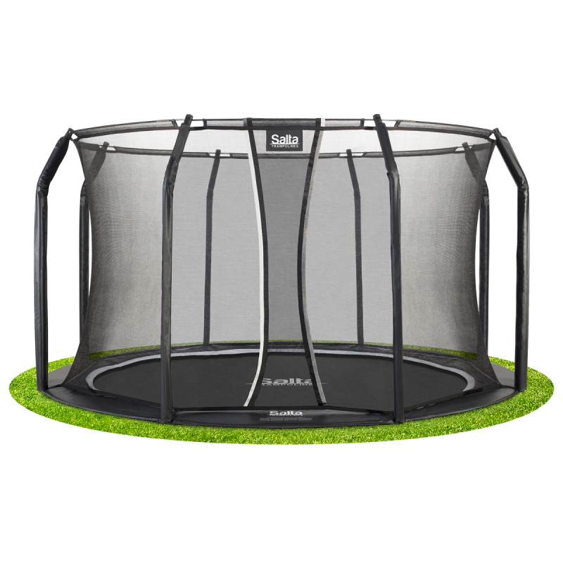 Salta Royal Baseground Trampolin Inkl  Sikkerhedsnet ø366 Cm   Sort
