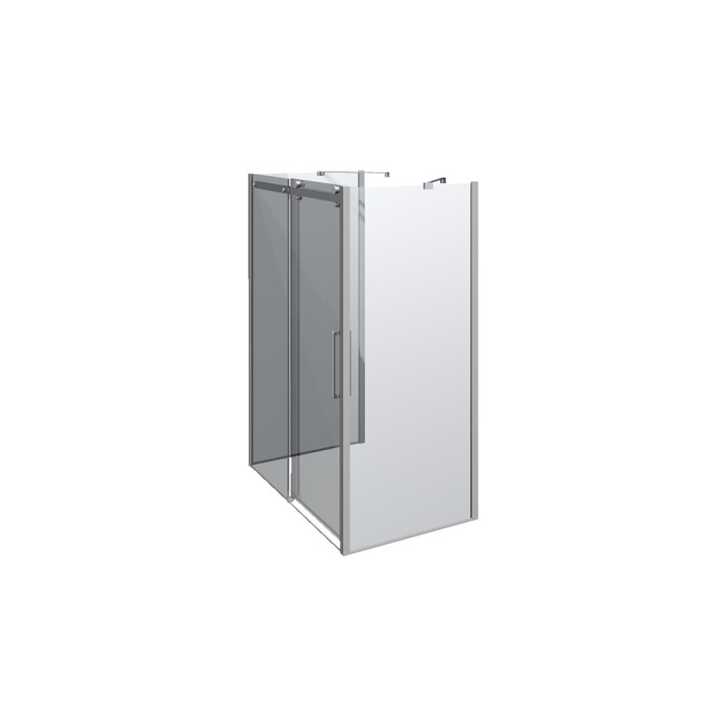 Scanbad Skydedør     Sidepanel Deluxe 1400 900mm Krom Klar