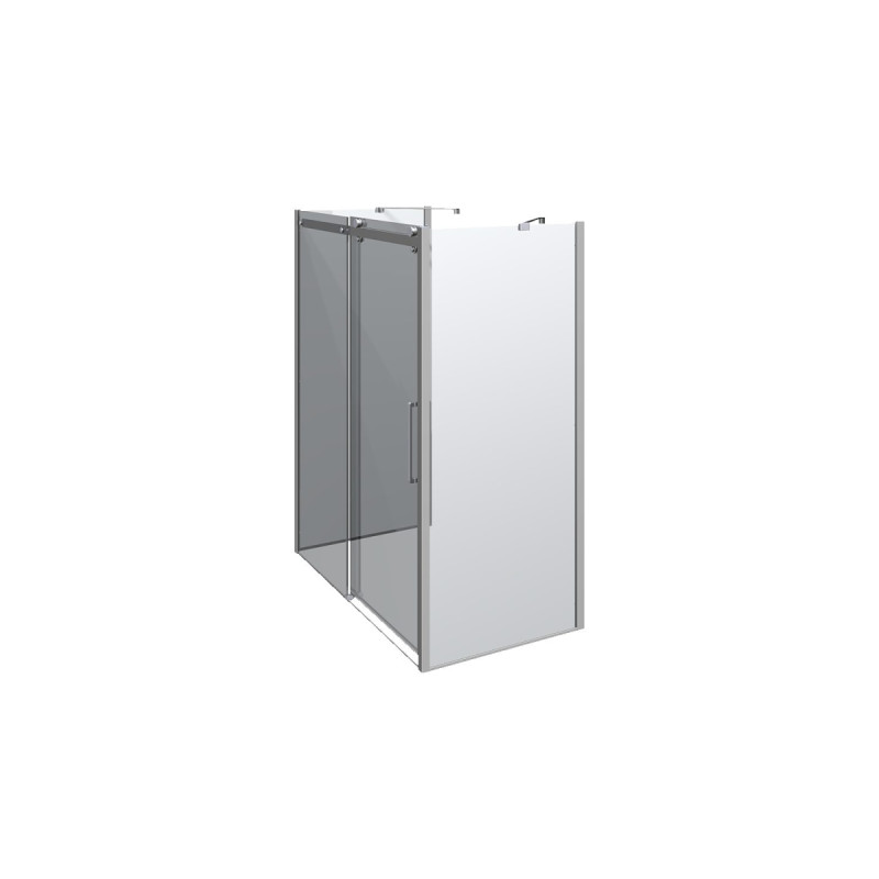 Scanbad Skydedør     Sidepanel Deluxe 1600 900mm Krom Klar