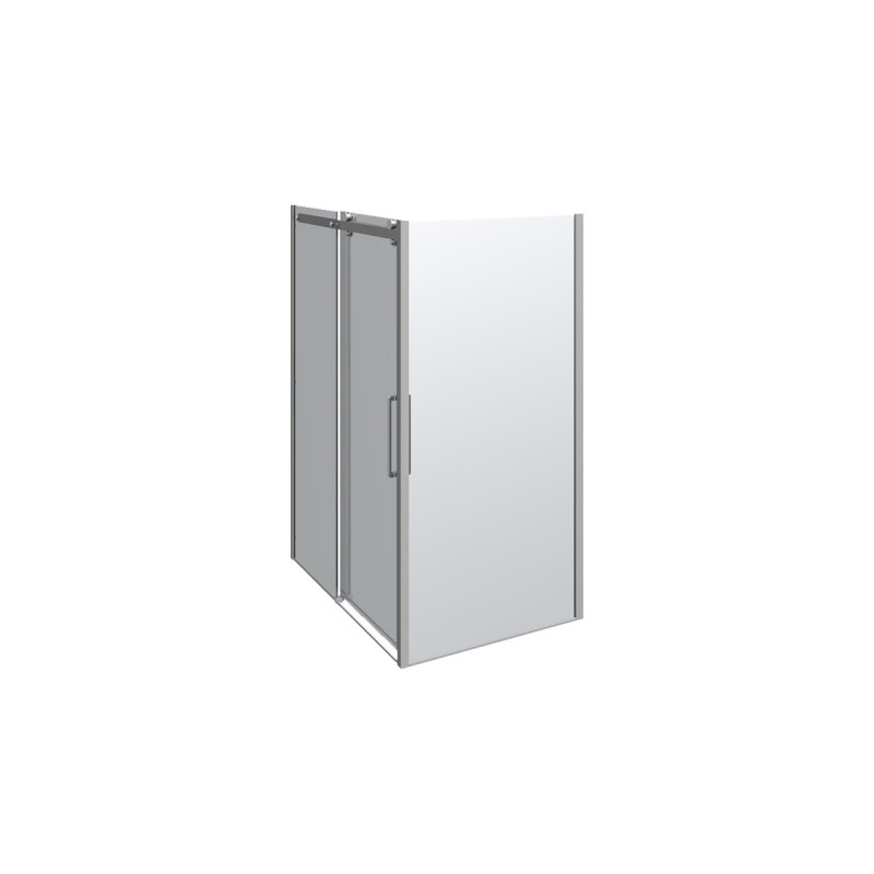 Scanbad Skydedør     Sidepanel Deluxe 1400 1000mm Krom Klar