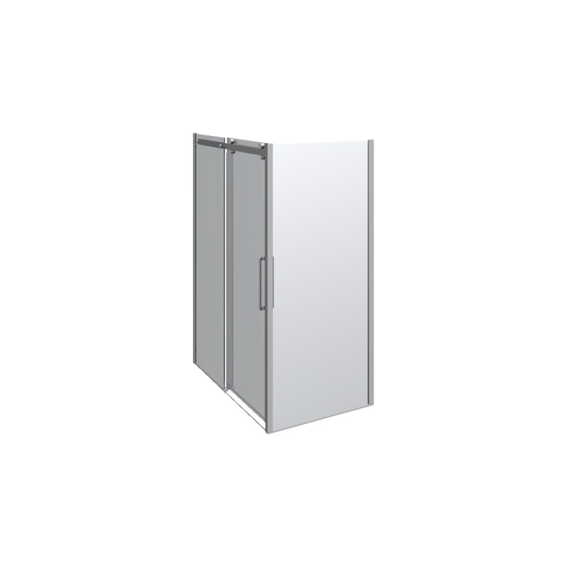 Scanbad Skydedør     Sidepanel Deluxe 1400 900mm Krom Klar