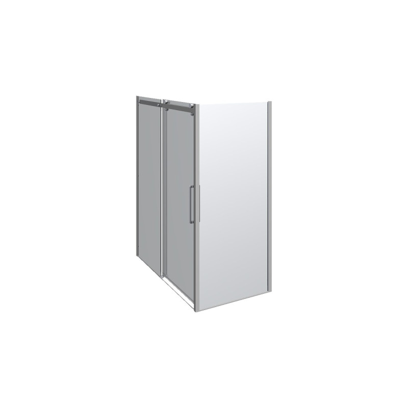 Scanbad Skydedør     Sidepanel Deluxe 1600 900mm Krom Klar
