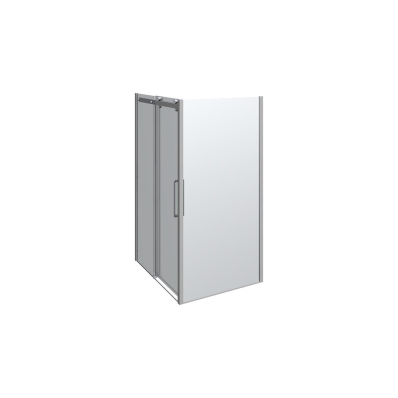 Scanbad Skydedør     Sidepanel Deluxe 1200 1000mm Krom Klar
