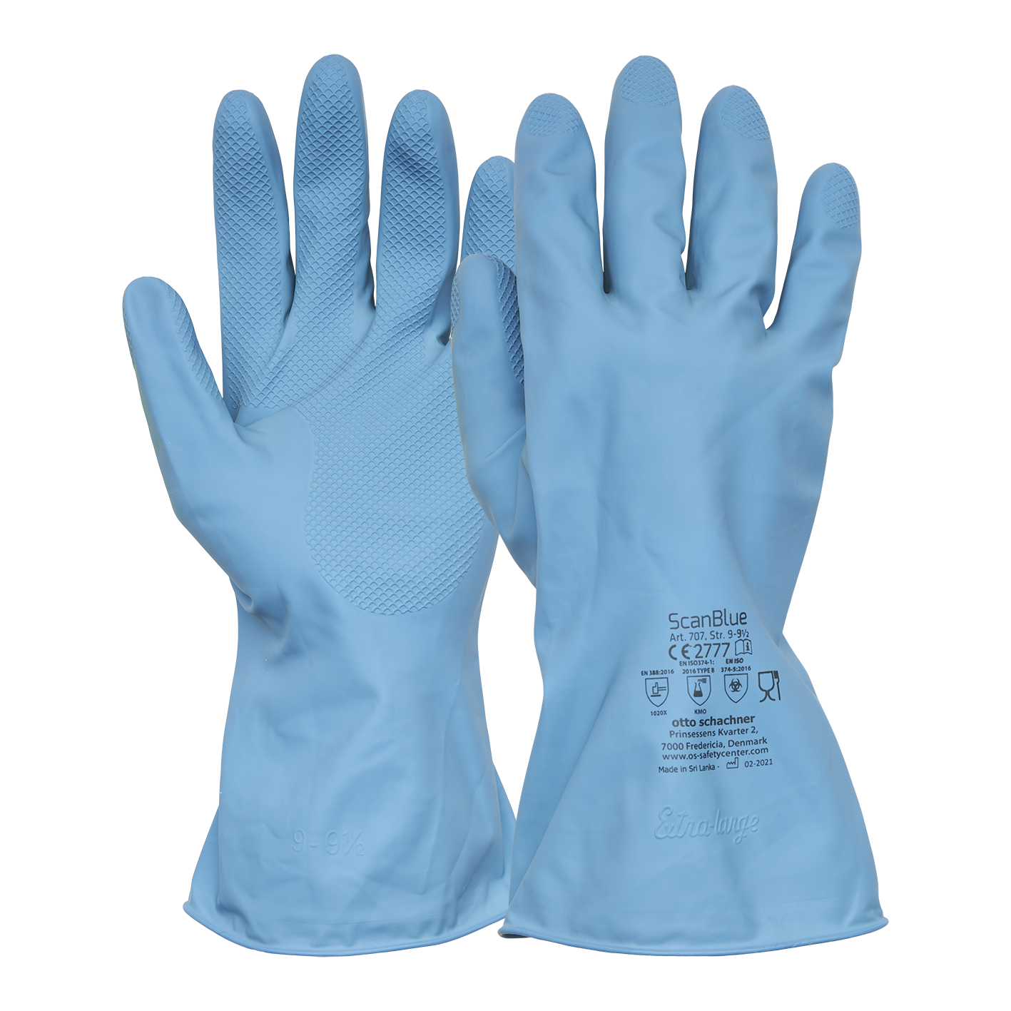 Scanblue Latex Handske Str