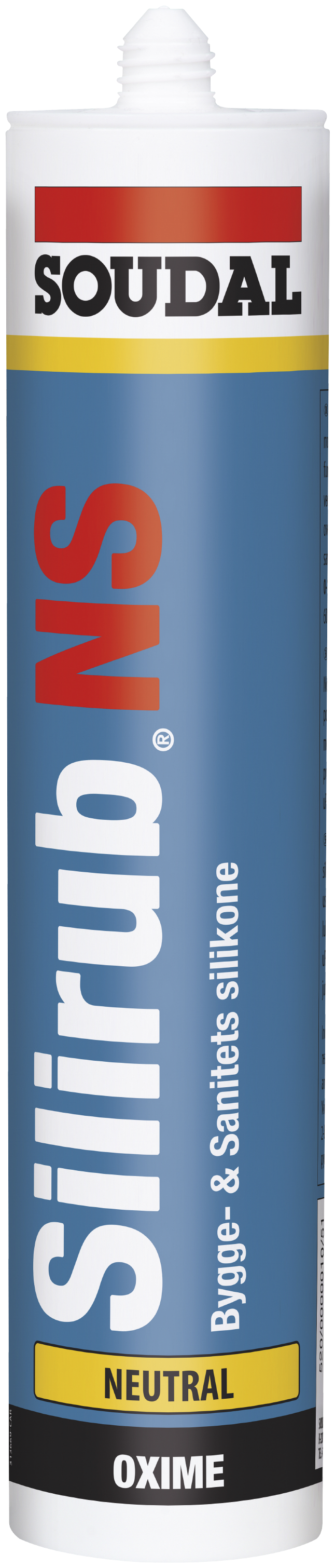 Silirub Ns Bygge- Og Sanitetssilikone 310ml Hvid