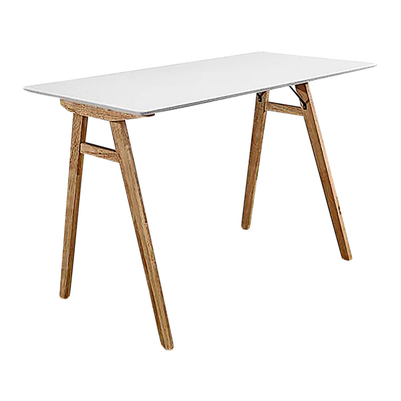 Skrivebord Hvid Og Natur 2402020