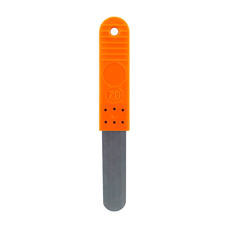 Søgerblad 70 Mm Med Plastik Håndtag Orange