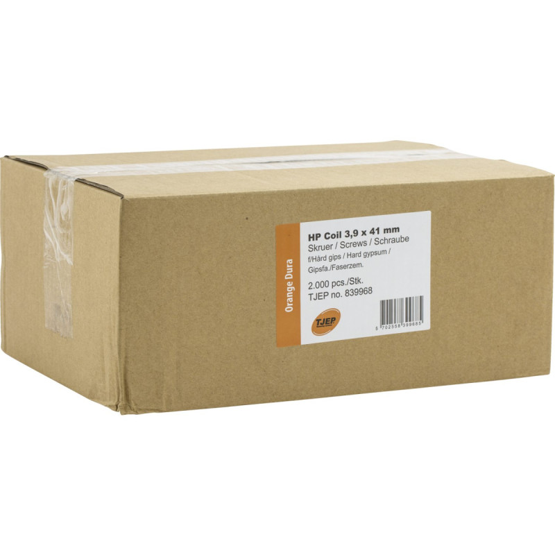 Tjep Gipsskrue  Hp Orange Dura 2000 Stk    Hårdgips    9x41mm