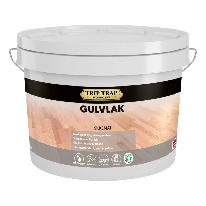Trip Trap Gulvlak Silkemat   5lt