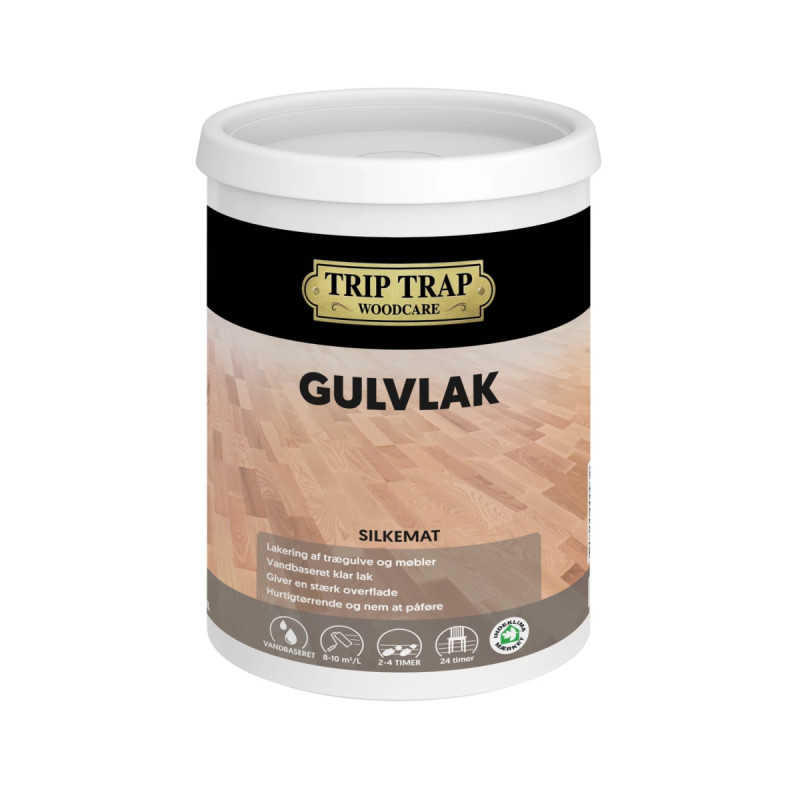 Trip Trap Gulvlak Silkemat   75lt
