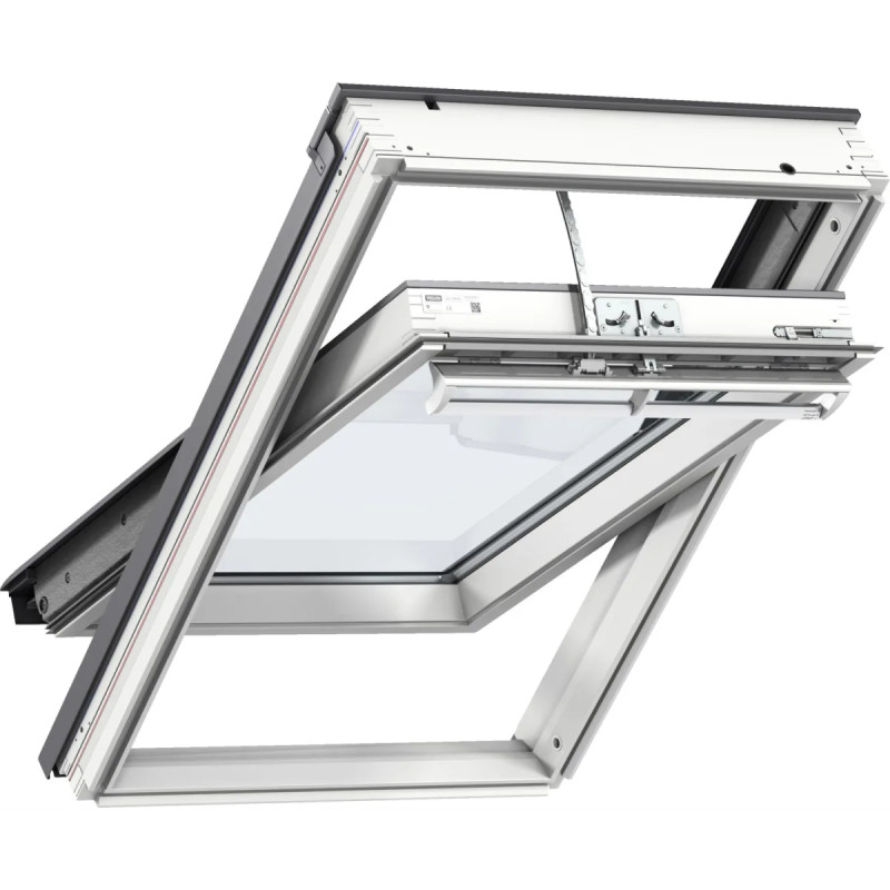 Velux Integra Elektrisk Hvid Polyuretan 78x140  -lags Lav Ggu Mk08 006821a
