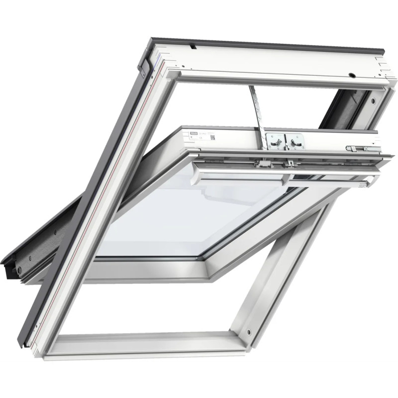 Velux Integra Elektrisk Hvid Polyuretan 78x118  -lags Lav Ggu Mk06 006821