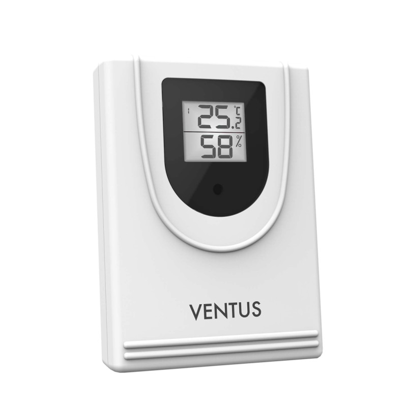Ventus W037 Trådløs Temperatur- Og Fugtsensor Til W200 Og W225   Hvid