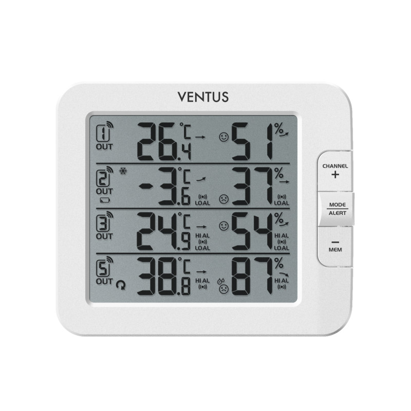 Ventus W210 Vejrstation Med   Trådløse Sensorer   Hvid