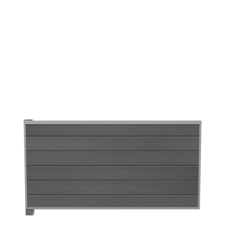 Wimex Fag Glyngøre Superb T90  -profil Wpc Grå Galv  Stolpe  -skinne 900   1893 Mm