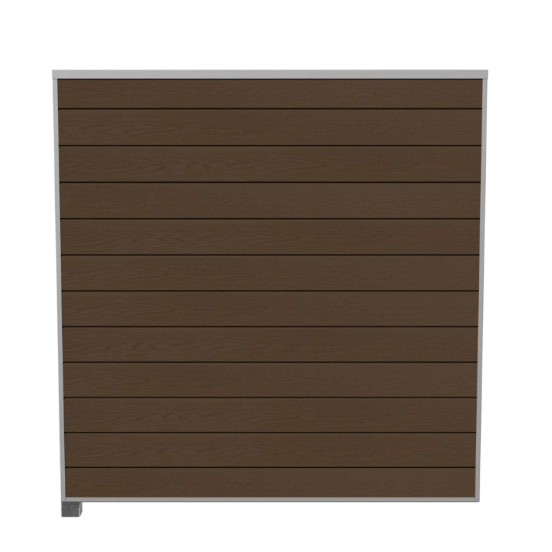 Wimex Fag Glyngøre Superb T180  -profil Wpc Teak Galv  Stolpe  -skinne 1800   1893 Mm