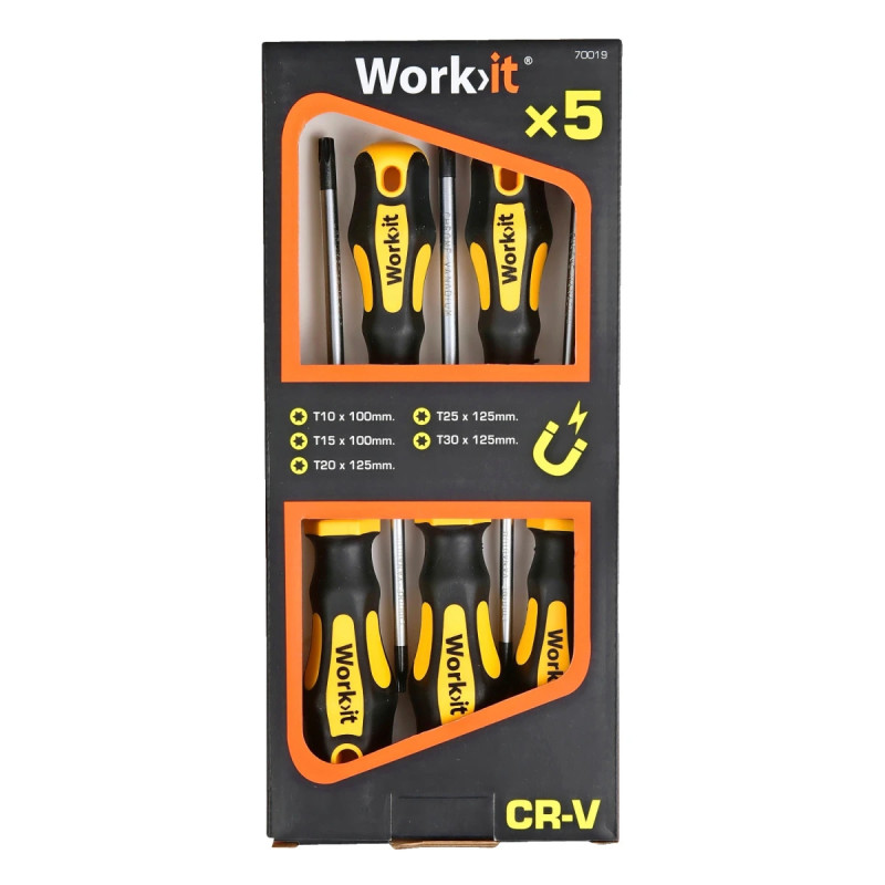 Work-it Torx Skruetrækkersæt Dele