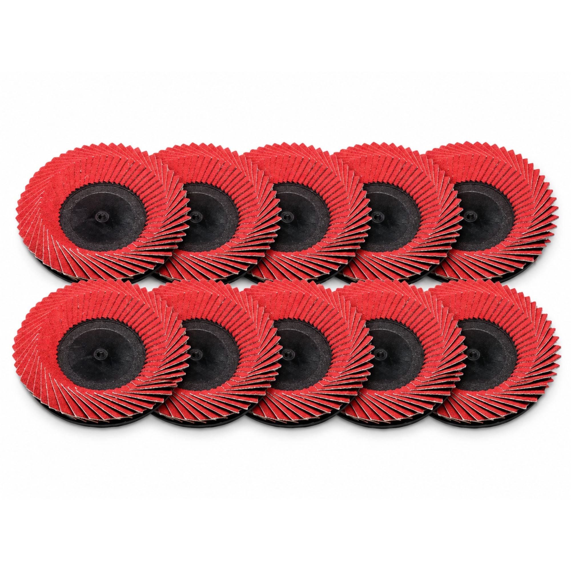ø75mm Lamelskiver Til Roloc Quick-lock Type Keramisk Slibekorn 10 Stk Korn P60